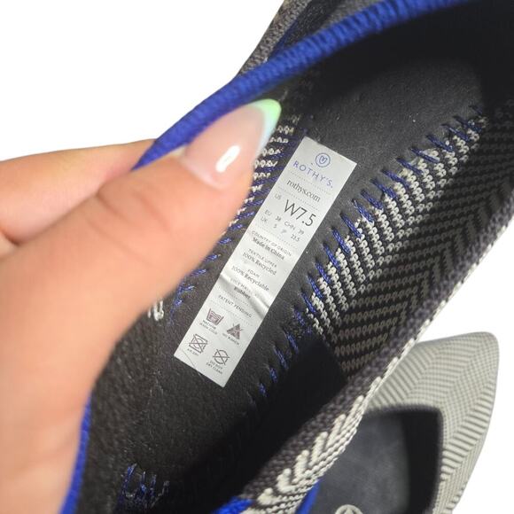 Rothy's The Point Cloud Grey Birdseye Knit Ballet Flats Size: 7.5 - Picture 4 of 4